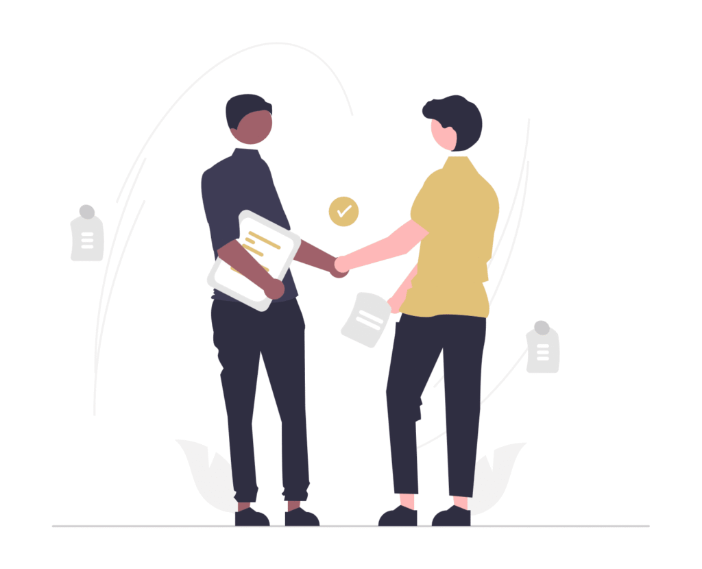 Illustration d'un rendez-vous client et professionnel